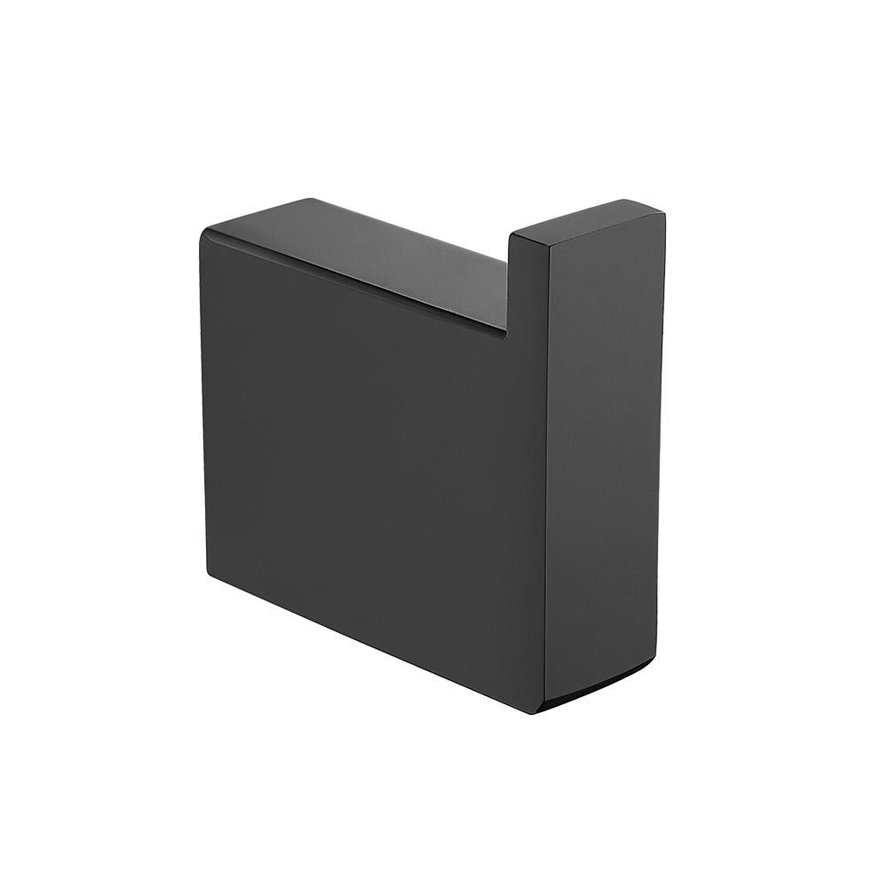 Cavallo Matte Black Square Double Robe Hook