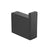 Cavallo Matte Black Square Double Robe Hook