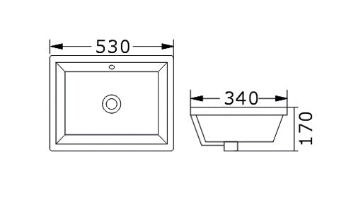 BA130 — Under Counter Basin