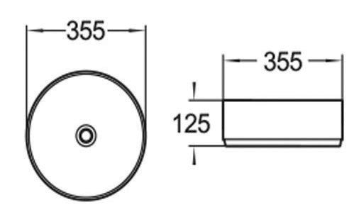 BA580MW — Above Counter Basin