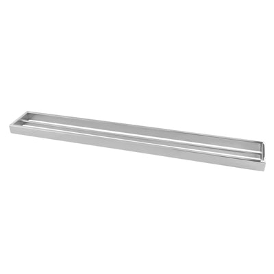 Cavallo Chrome Square Double Towel Rail 800mm