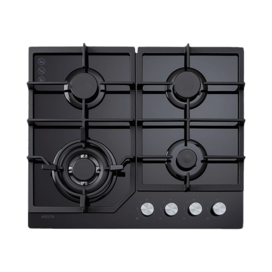 ECT600GBK – 60cm Gas on Glass Cooktop