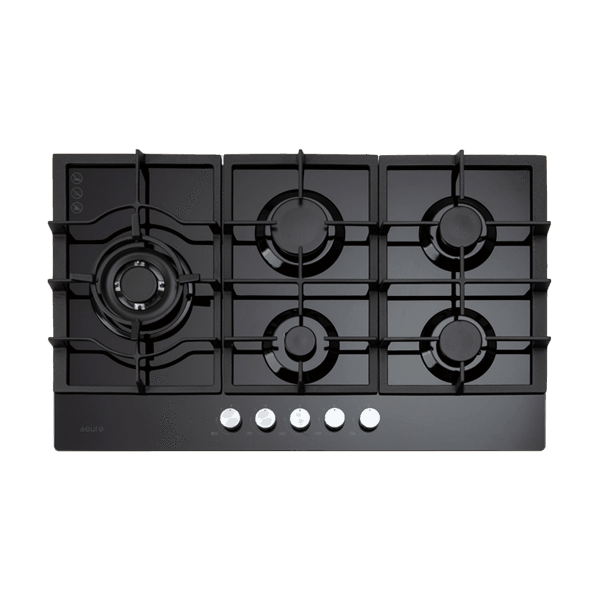 ECT900GBK – 90cm Gas on Glass Cooktop