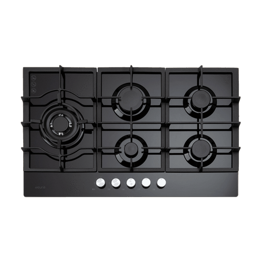 ECT900GBK – 90cm Gas on Glass Cooktop