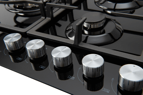 ECT900GBK – 90cm Gas on Glass Cooktop