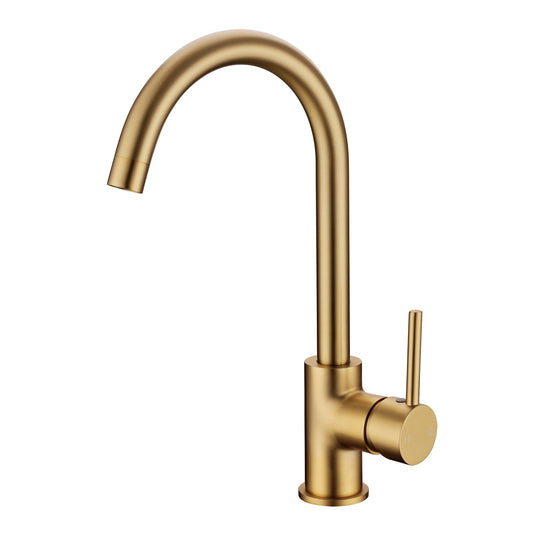 Pentro Brushed Yellow Gold Kitchen Mixer