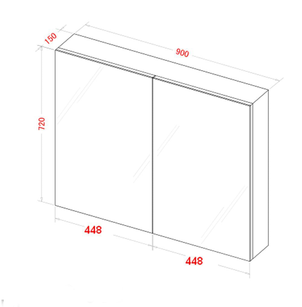 BMC-900 — Mirror Cabinet