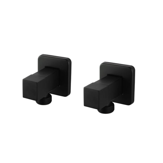 Cavallo Matte Black G 3/4" Washing Machine Taps SET