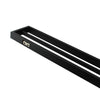 Cavallo Matte Black Square Double Towel Rail 600mm