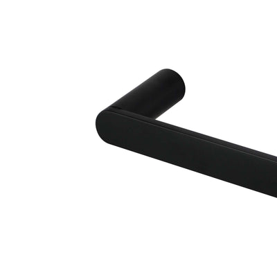 Esperia Matte Black Towel Ring 300mm