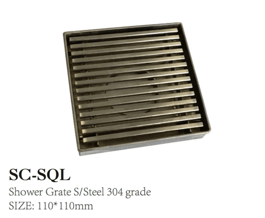 SHOWER GRATE S/STEEL 304 GRADE