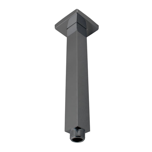 Cavallo Gun Metal Grey Square Ceiling Shower Arm 200mm