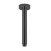 Pentro Gun Metal Grey Round Ceiling Shower Arm 200mm