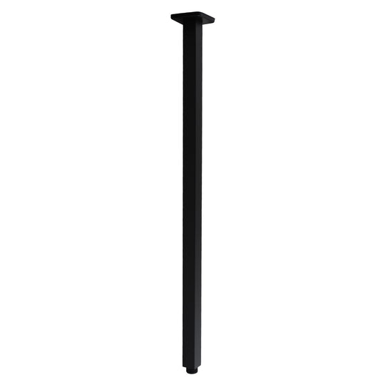 Cavallo Matte Black Square Ceiling Shower Arm 600mm