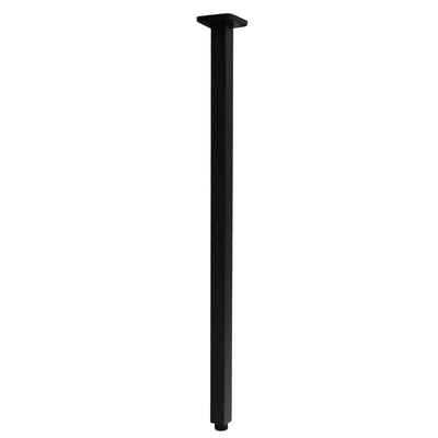 Cavallo Matte Black Square Ceiling Shower Arm 600mm