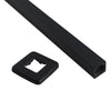 Cavallo Matte Black Square Ceiling Shower Arm 600mm