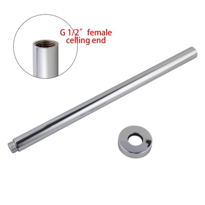 Pentro Chrome Round Ceiling Shower arm 400mm