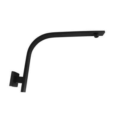 Cavallo Matte Black Gooseneck Wall Mounted Shower Arm