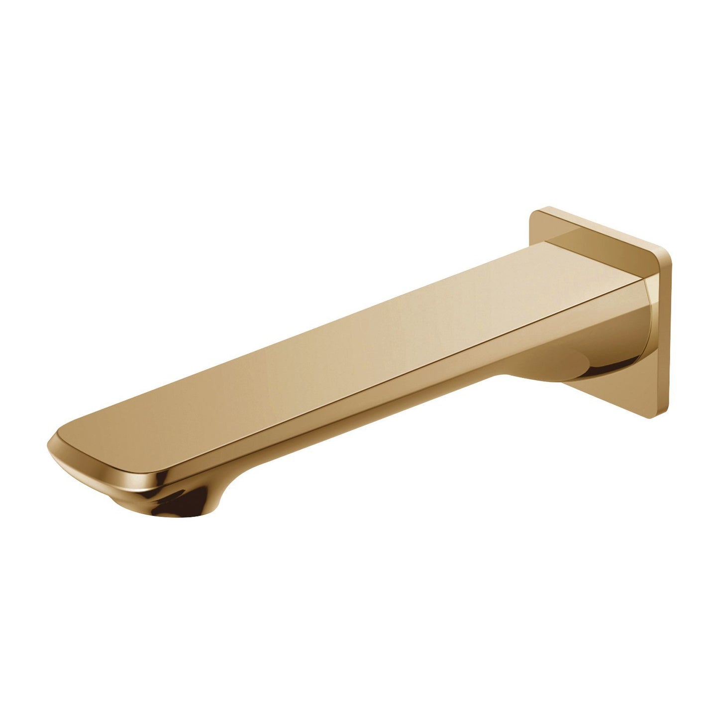 Esperia Brushed Yellow Gold Wall Bath / Spout