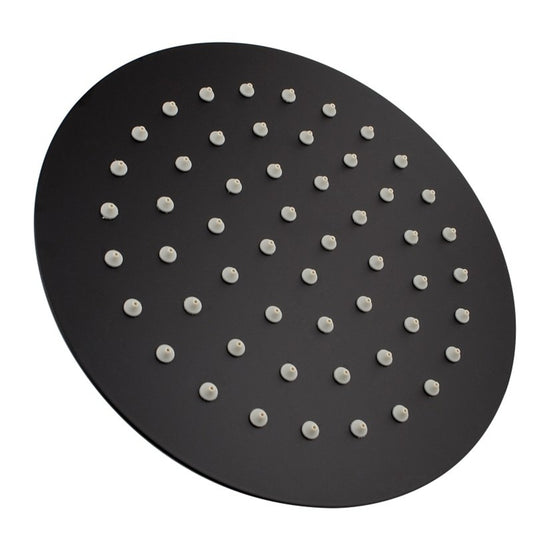 Pentro 200mm Matte Black Round Ultra-thin Shower Head