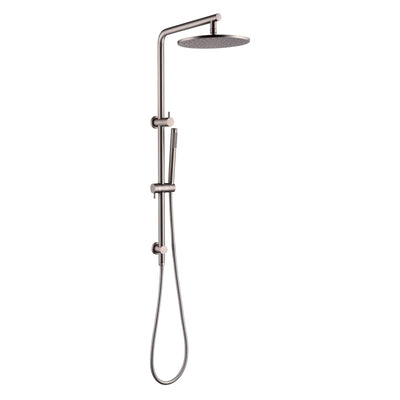 Pentro 250mm Brushed Nickel Round Handheld Shower Station