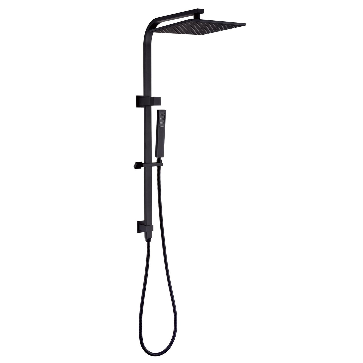 Esperia 250mm Matte Black Square Shower Station