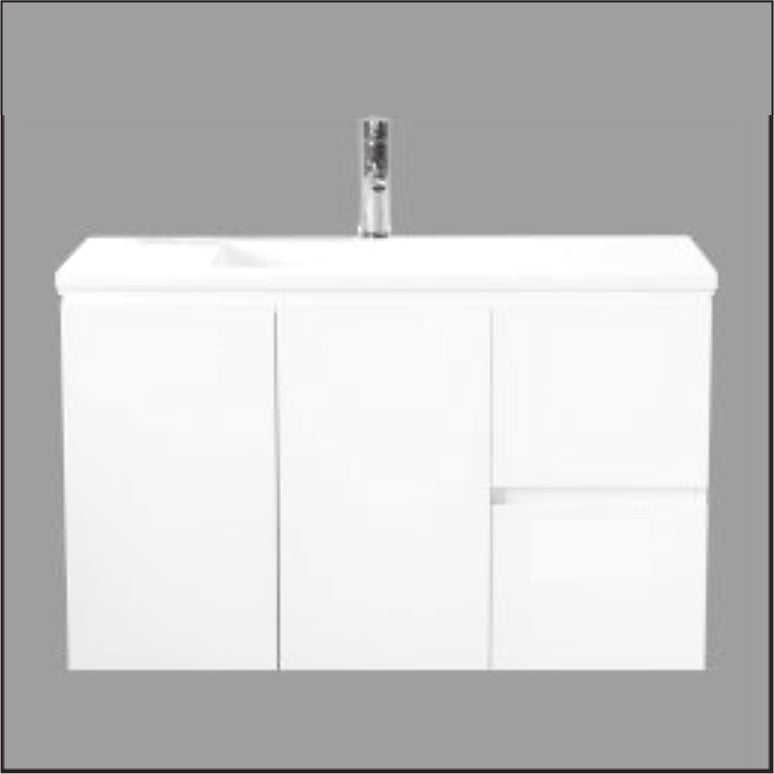 900 Vanity Unit - Lucas Series - Wall Hung