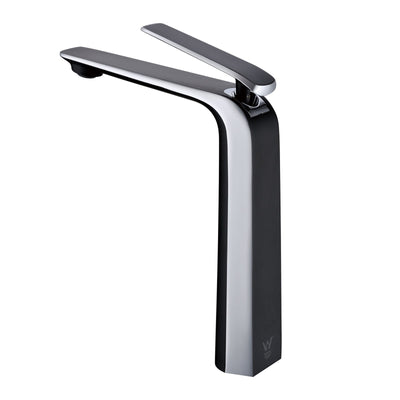 Esperia Matte Black & Chrome Tall Basin Mixer