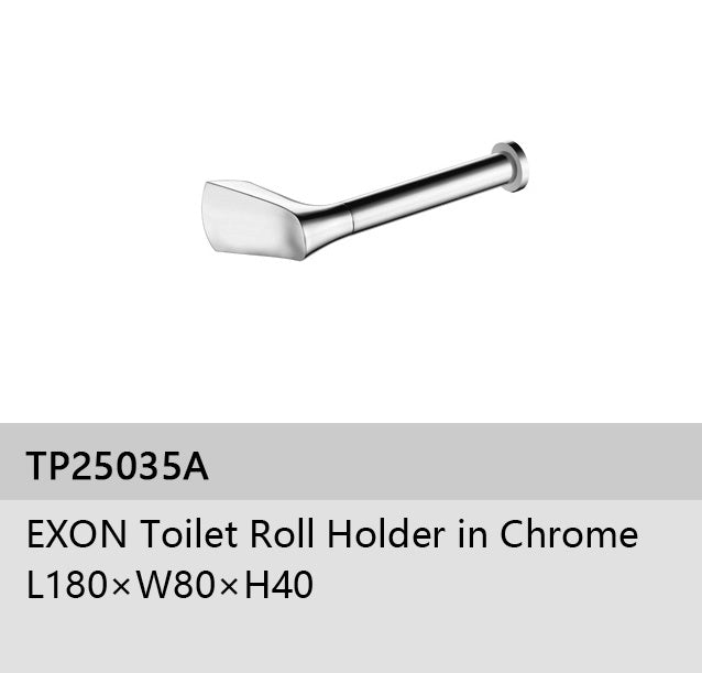 EXON TOILET ROLL HOLDER IN CHROME L180*W80*H40