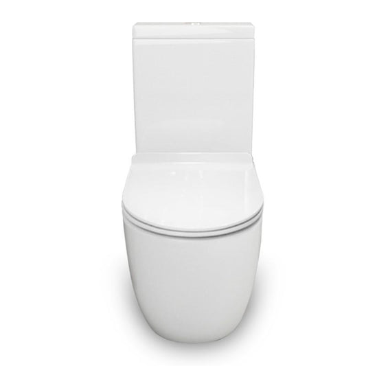 690*370*830mm Bathroom Rimless Back To Wall White Ceramic Toilet Suite