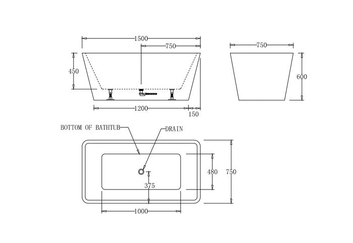 Turin Freestanding Bathtub