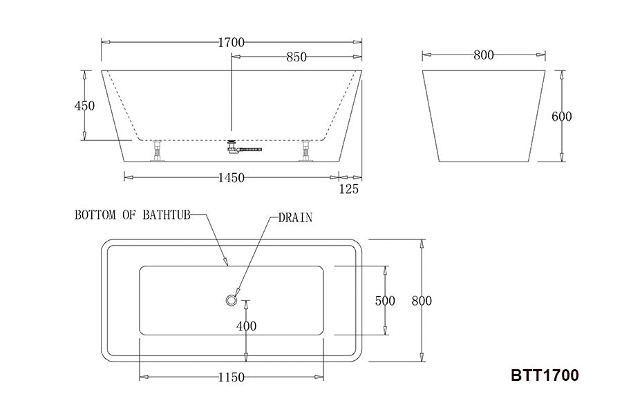 Turin Freestanding Bathtub