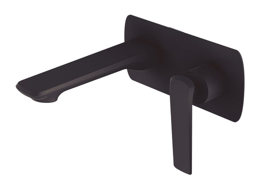 Esperia Matte Black Wall Mixer With Spout