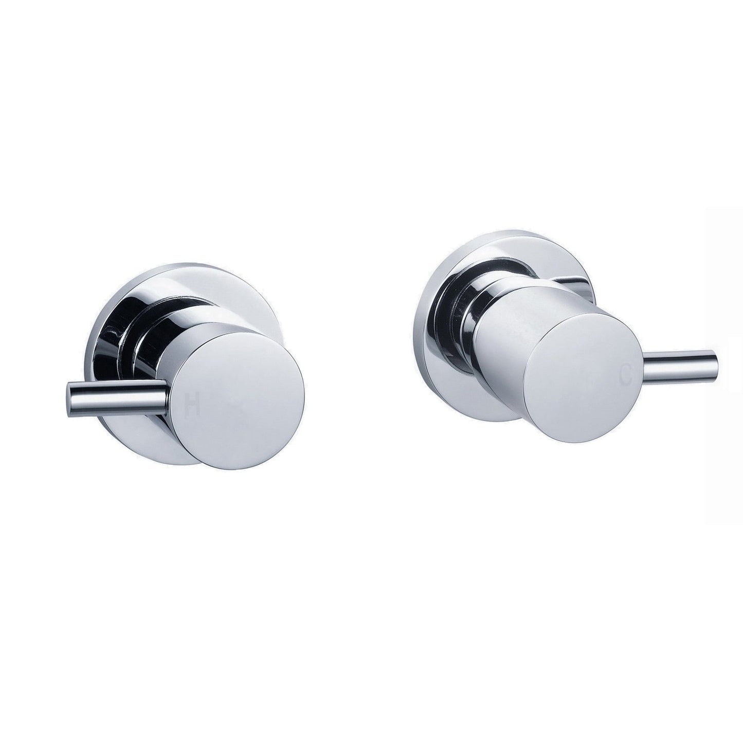 Pentro Chrome Round Shower Taps