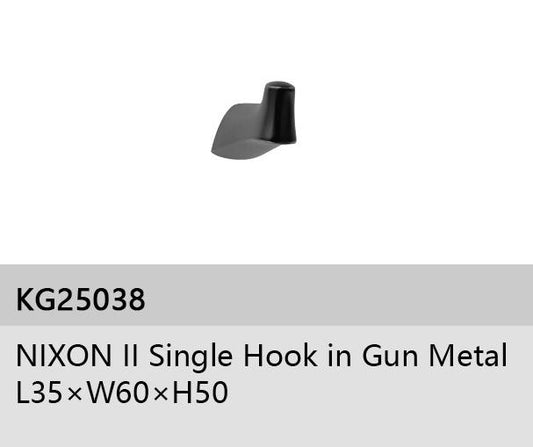 NIXON II SINGLE HOOK IN GUN METAL L35xW60xH50