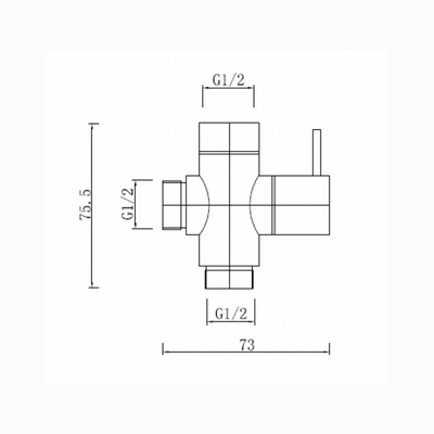 Brass Toilet Bidet Spray Diverter only