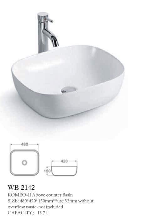 Romeo-II 480 Above Counter Basin