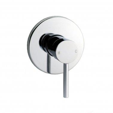 Round Chrome Shower/Bath Wall Mixer