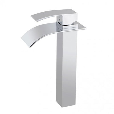 Chrome Waterfall Tall Basin Mixer